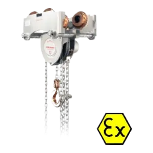 Ex Pushtrolley chainhoist 0.5t