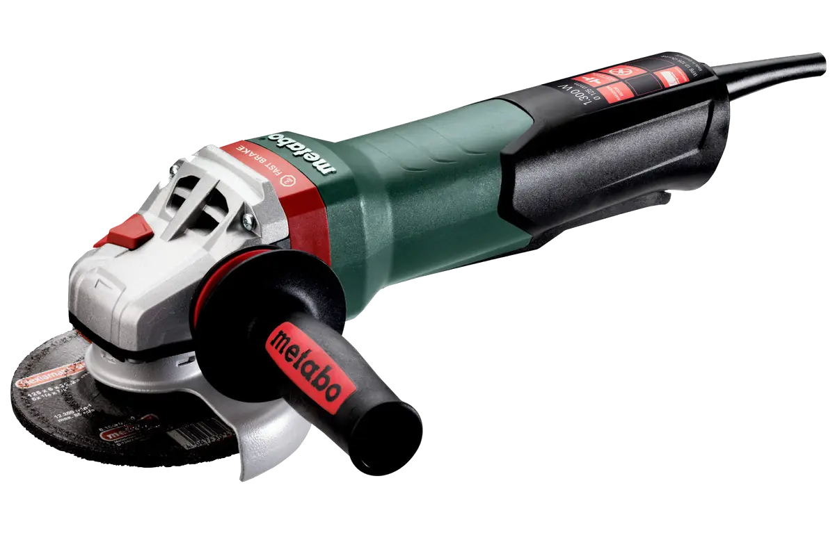 Haakse Slijper 125 mm 1300W (Rem en veiligheidschakelaar)