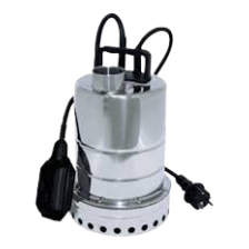 Dompelpomp 230v 270L/min RVS incl. vlotter