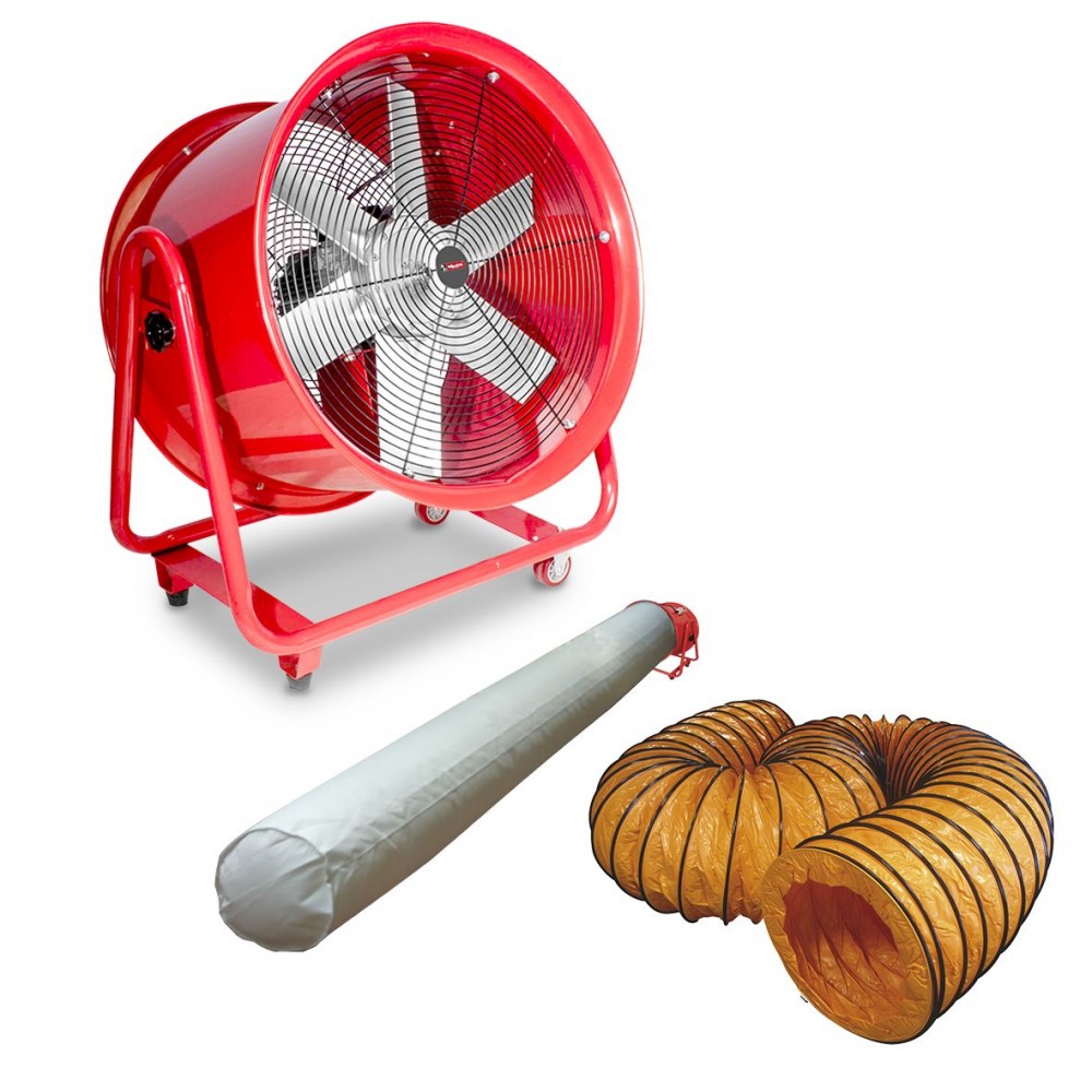 Ventilator 230V Ø600 met slang
