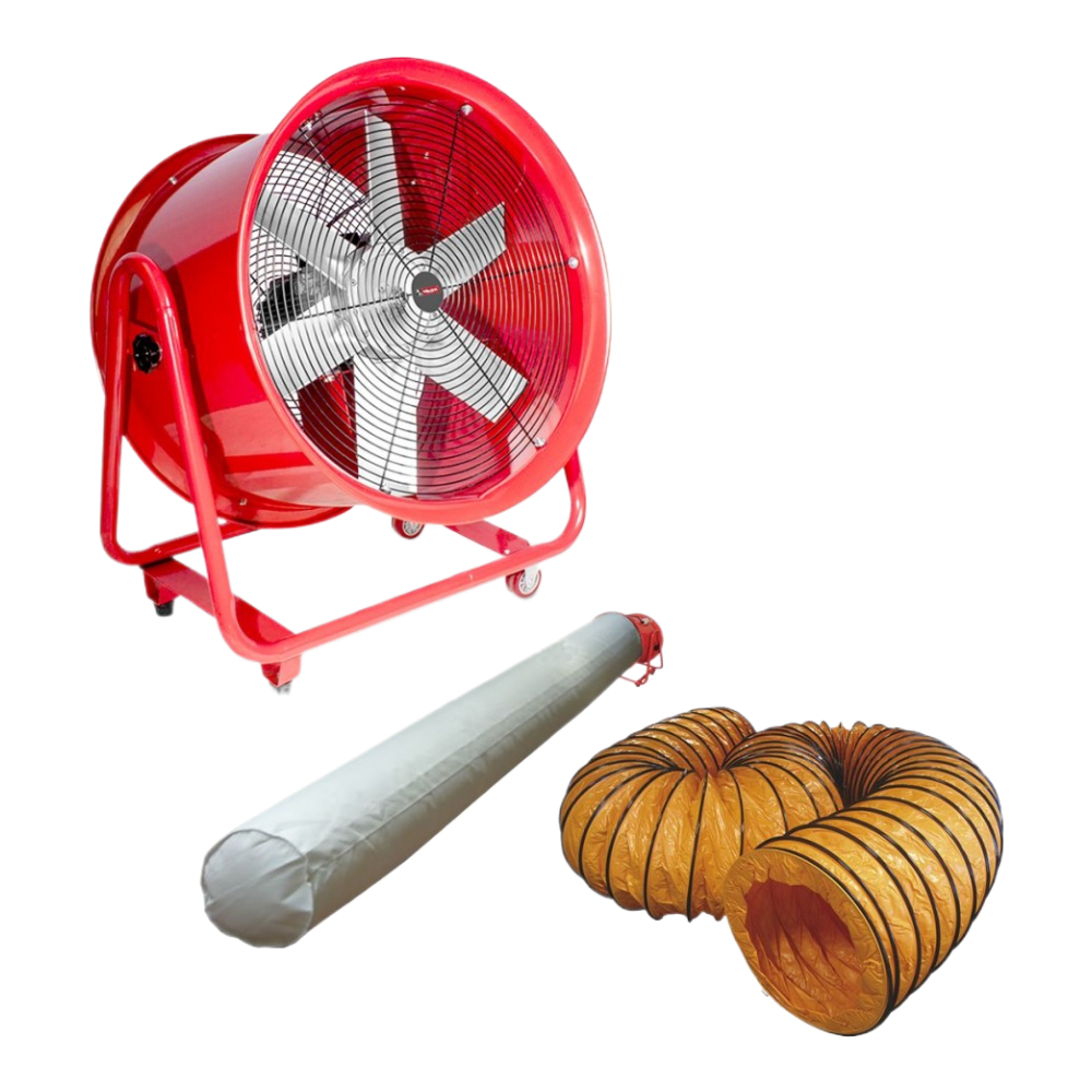 Ventilator 230V Ø600 met slang