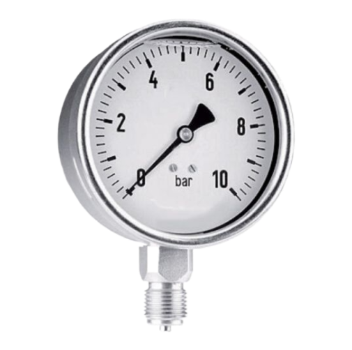 Manometer 0 - 1 Bar 1/2 BSP Onder