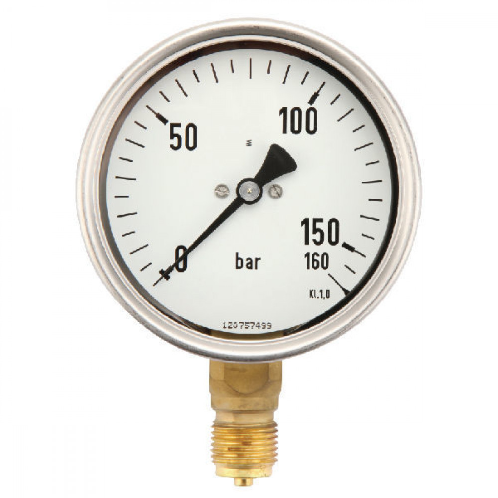 Manometer 0 - 160 Bar 1/2 BSP below