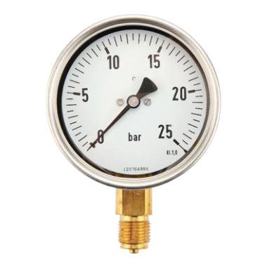 Manometer 0 - 2,5 Bar 1/2 BSP Onder