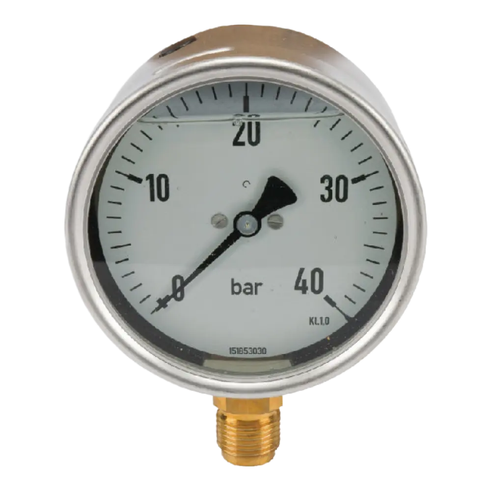 Manometer 0 - 40 Bar 1/2 BSP below