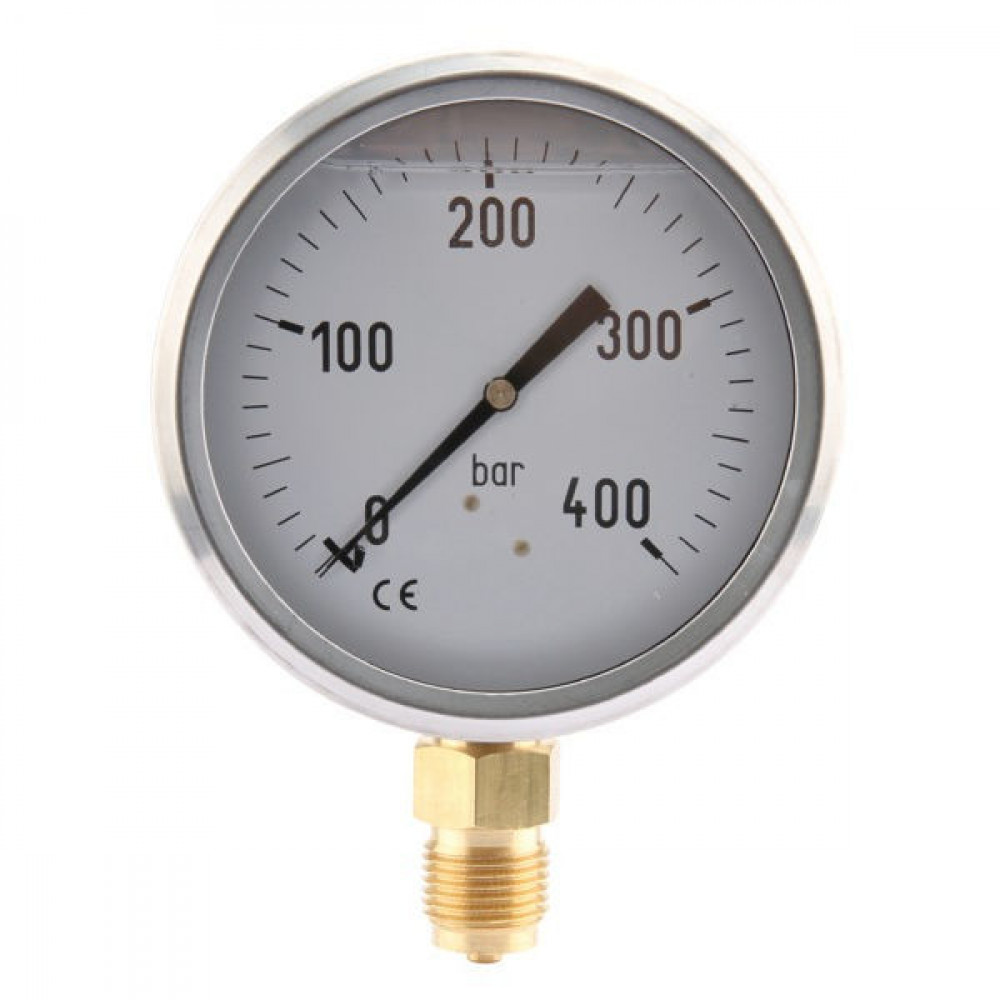 Manometer 0 - 400 Bar 1/2 BSP below