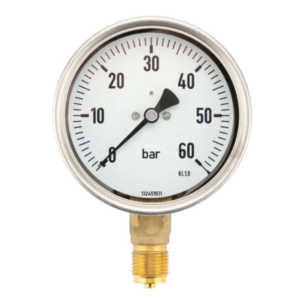 Manometer 0 - 60 bar 1/2 BSP below