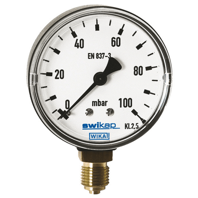 Manometers Diverse 0 - 9 Bar 1/2 BSP Onder
