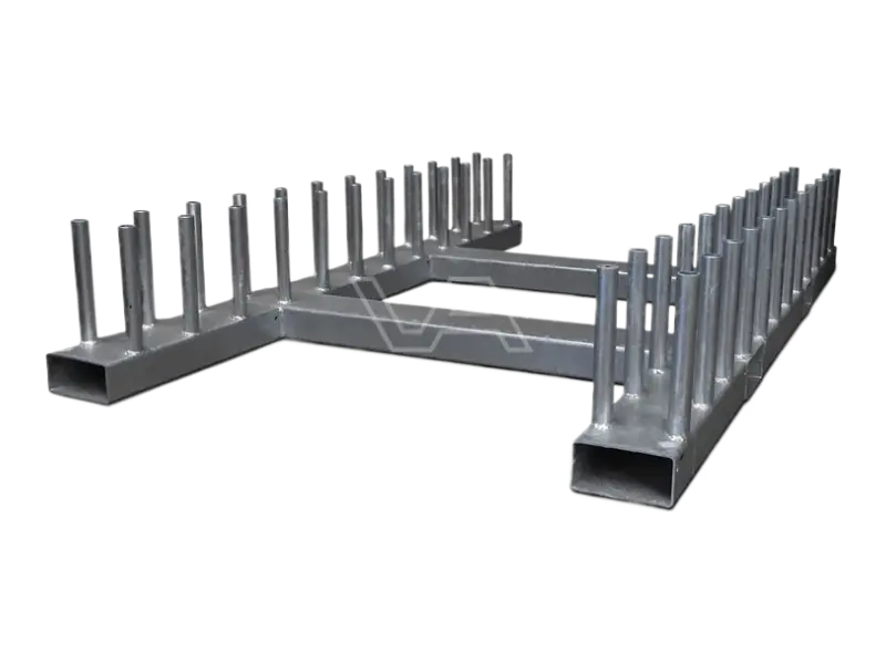 Tripod lamp storage racks