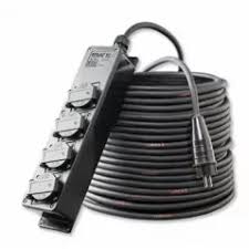 Verlengkabel 230V 16A 25mtr 3V Stekkerblok (BE)