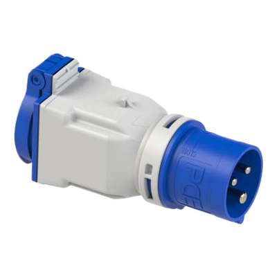 Adapter Block 230V Cee 16A> Schuko 16a Penaarde