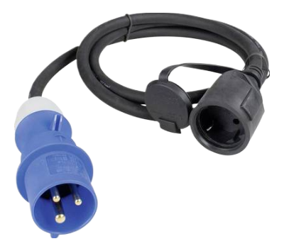 Verloopkabel 230V 16A CEE -> 230V Contra