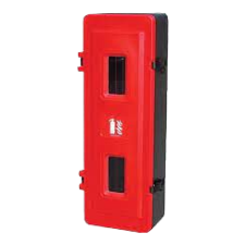 Fire extinguisher protective cabinet