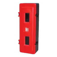 Fire extinguisher protective cabinet