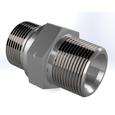 ADAPTER- 1/2 BSP 60° buitendraad x 1/2" NPT