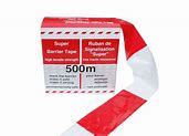 Afzetlint Rood/Wit 500 Mtr X 80 Mm