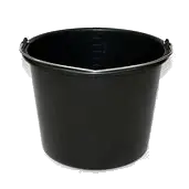 Bouwemmer 250250 Zwart 12 Ltr