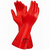 Handschoen Pvc Rood 27Cm Cat2