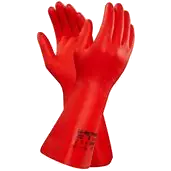Handschoen Pvc Rood 27Cm Cat2
