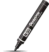 Pentel Merkpen N50 - 2,5 Mm Zwart